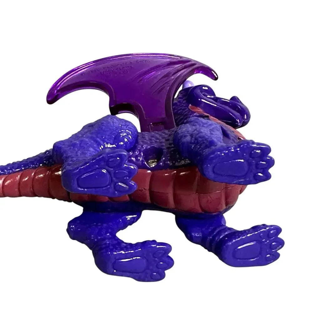 Disney Animal Kingdom Dragon Purple 1998 McDonalds Toy Vintage